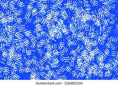 Light Green, Yellow vector layout with flat lines, dots. Shining colored illustration with sharp stripes. Pattern for ads, posters, banners.