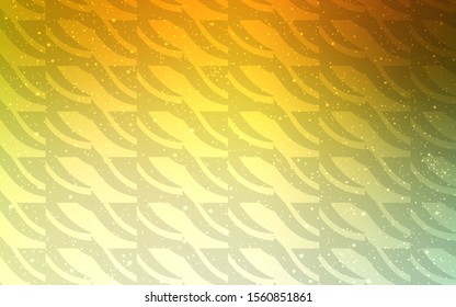 Light Green, Yellow vector layout with flat lines. Shining colored illustration with sharp stripes. Best design for your ad, poster, banner.