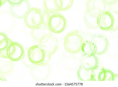 Light Green, Yellow vector layout with circle shapes. Blurred decorative design in abstract style with bubbles. Design for your business advert.