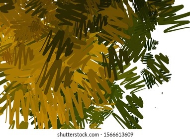Light Green, Yellow vector layout with flat lines. Modern geometrical abstract illustration with Lines. Best design for your ad, poster, banner.