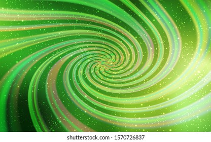 Light Green, Yellow vector layout with cosmic stars. Blurred decorative design in simple style with galaxy stars. Pattern for astrology websites.