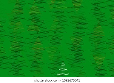 Light Green, Yellow vector layout with circles, lines. Decorative design in abstract style with lines, dots. Pattern for booklets, leaflets