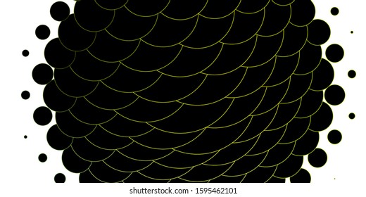 Light Green, Yellow vector layout with circle shapes. Abstract decorative design in gradient style with bubbles. Pattern for wallpapers, curtains.