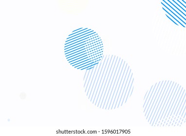 Light Green, Yellow vector layout with circle shapes. Blurred decorative design in abstract style with bubbles. Pattern for futuristic ad, booklets.