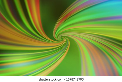 Light Green, Yellow vector layout with bent lines. Brand new colorful illustration in simple style. Pattern for your business design.