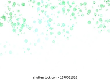 Light Green, Yellow vector layout with restaurant food. Glitter abstract sketch with gourmet food. Design for ad, poster, banner of cafes or restaurants.
