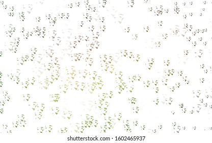 Light Green, Yellow vector layout with lines, triangles. Modern abstract illustration with colorful triangles. Modern template for landing page.