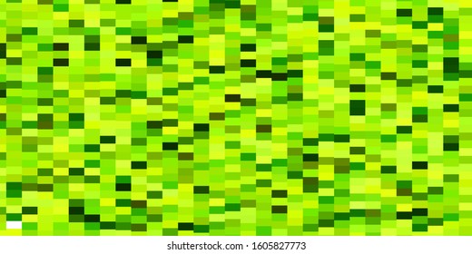Light Green, Yellow vector layout with lines, rectangles. Modern design with rectangles in abstract style. Template for cellphones.