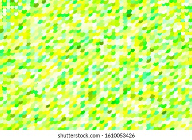 Light Green, Yellow vector layout with circle shapes. Abstract illustration with colored bubbles in nature style. Pattern for futuristic ad, booklets.
