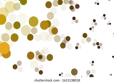 Light Green, Yellow vector layout with circle shapes. Blurred bubbles on abstract background with colorful gradient. Pattern for ads, leaflets.