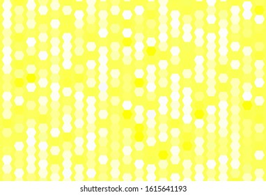 Light Green, Yellow vector layout with hexagonal shapes. Blur background with colorful hexagons. New template for your brand book.