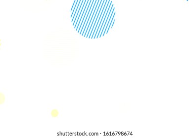 Light Green, Yellow vector layout with circle shapes. Glitter abstract illustration with blurred drops of rain. Pattern for beautiful websites.