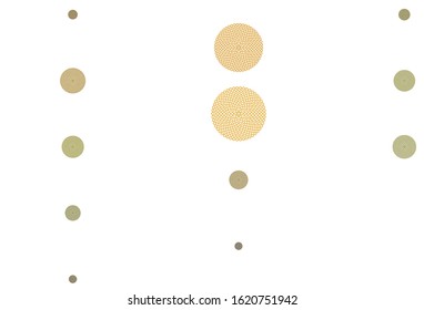 Light Green, Yellow vector layout with circle shapes. Blurred bubbles on abstract background with colorful gradient. Design for poster, banner of websites.