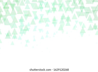 Light Green, Yellow vector layout with circles, lines. Abstract gradient illustration with circles, triangles. Template for wallpapers.