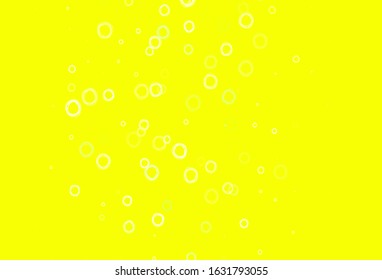 Light Green, Yellow vector layout with circle shapes. Illustration with set of shining colorful abstract circles. New template for your brand book.