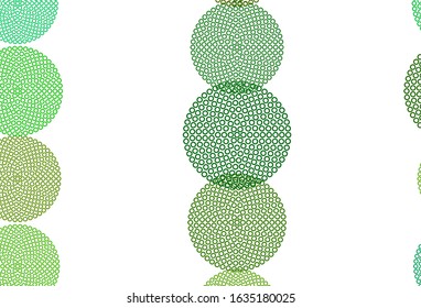 Light Green, Yellow vector layout with circle shapes. Beautiful colored illustration with blurred circles in nature style. Pattern for beautiful websites.