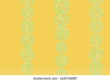 Light Green, Yellow vector layout with circle shapes. Illustration with set of shining colorful abstract circles. New template for your brand book.