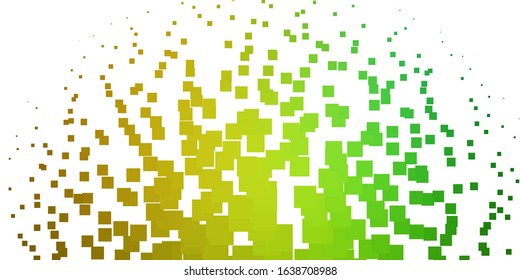 Light Green, Yellow vector layout with lines, rectangles. Modern design with rectangles in abstract style. Design for your business promotion.