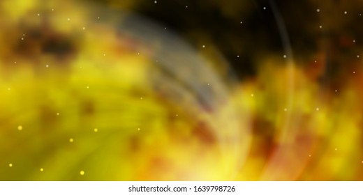 Light Green, Yellow vector layout with bright stars. Decorative illustration with stars on abstract template. Pattern for wrapping gifts.