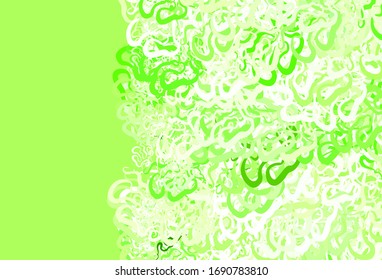 Light Green, Yellow vector layout with bent lines. Shining colorful illustration in simple style. A completely new template for your design.