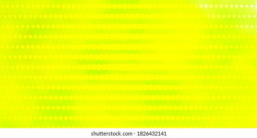 Light Green, Yellow vector layout with circles. Illustration with set of shining colorful abstract spheres. Pattern for websites, landing pages.