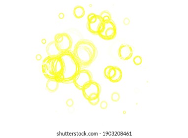 Light Green, Yellow vector layout with circle shapes. Blurred decorative design in abstract style with bubbles. Pattern for ads, leaflets.
