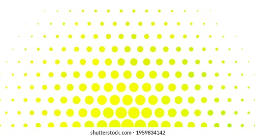 Light Green, Yellow vector layout with circle shapes. Glitter abstract illustration with colorful drops. Pattern for booklets, leaflets.