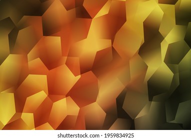 Light Green, Yellow vector layout with hexagonal shapes. Colorful hexagons on blur backdrop. Pattern for texture of wallpapers.