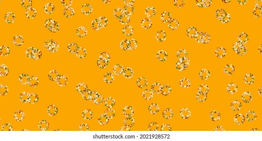 Light green, yellow vector layout with circle shapes. Glitter abstract illustration with colorful drops. Pattern for booklets, leaflets.