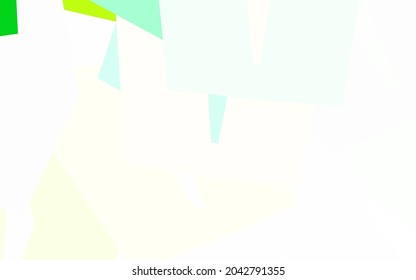 Diseño vectorial de color verde claro y amarillo con formas hexagonales. Diseño en estilo abstracto con hexágonos. Patrón para tu anuncio, folletos.