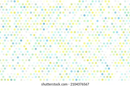 Mise en page vectorielle Jaune et Vert clair avec des formes hexagonales. Illustration abstraite avec hexagones colorés. Motif peut pour votre annonce, des brochures.
