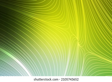 Light Green, Yellow vector layout with flat lines. Glitter abstract illustration with colorful sticks. Pattern for your busines websites.