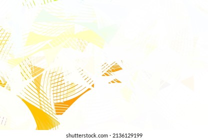 Light Green, Yellow vector layout with lines, triangles. Illustration with set of colorful triangles. Background for a cell phone.
