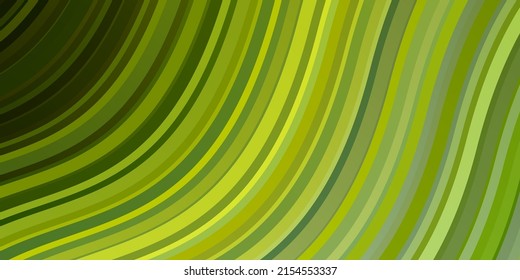 Light Green, Yellow vector layout with circular arc. Gradient illustration in simple style with bows. Pattern for booklets, leaflets.