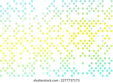 Light Green, Yellow vector layout with circle shapes. Blurred bubbles on abstract background with colorful gradient. Design for posters, banners.