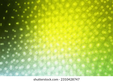 Light Green, Yellow vector layout with circle shapes. Abstract illustration with colored bubbles in nature style. Pattern for beautiful websites.