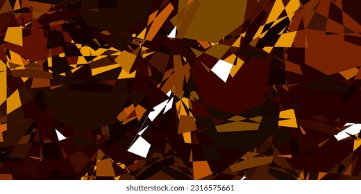 Diseño vectorial amarillo verde claro con formas triangulares. Magnífica ilustración abstracta con formas triangulares, formas. Iniciar diseño para el insperarión.