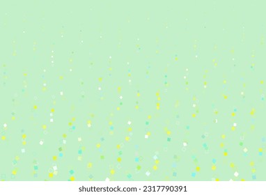 Diseño de vectores de color verde claro, amarillo con rectángulos, cuadrados. Ilustración con un conjunto de rectángulos coloridos. Patrón para sitios web, páginas de inicio.