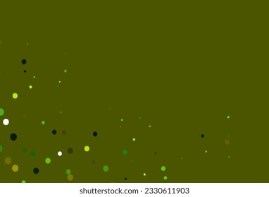 Diseño vectorial de color verde claro, amarillo con formas redondeadas. Ilustración abstracta con burbujas de colores al estilo natural. Diseño para anuncios comerciales.