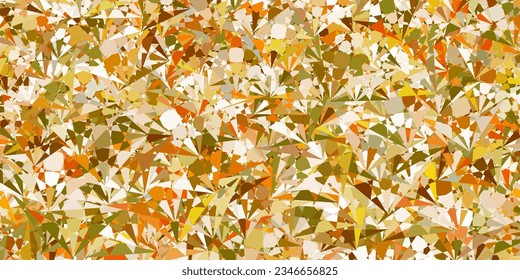 Diseño vectorial amarillo verde claro con formas triangulares. Ilustración con formas triangulares coloridas abstractas. Patrón para promociones.