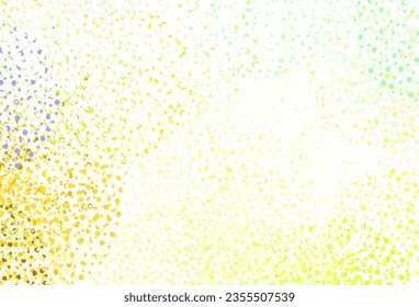 Diseño vectorial de color verde claro, amarillo con formas redondeadas. Diseño decorativo borroso en estilo abstracto con burbujas. Patrón para sitios web hermosos.
