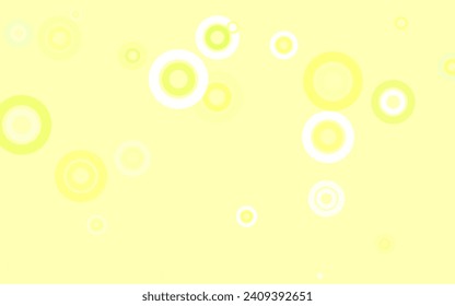 Light Green, Yellow vector layout with circle shapes. Modern abstract illustration with colorful water drops. Pattern for beautiful websites.