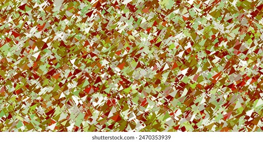 Light green, yellow vector layout with triangle forms. Triangle shapes with colorful gradient in abstract style. Pattern for wallpapers.