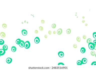 Light Green, Yellow vector layout with circle shapes. Illustration with set of shining colorful abstract circles. Pattern for ads, leaflets.