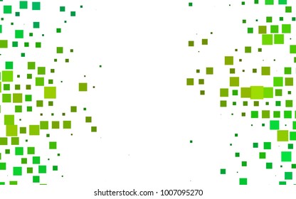 Light Green, Yellow vector low poly background. A sample with a polygonal design. Illustration in polygonal style with repeating squares