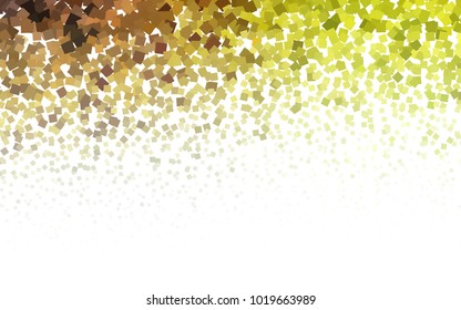 Light Green, Yellow vector low poly background. A sample with a polygonal design. Illustration in polygonal style with repeating squares