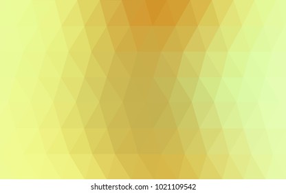 Light Green, Yellow vector Low poly crystal background. Polygon design pattern. Low poly illustration, low polygon background.