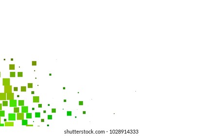 Light Green, Yellow vector low poly background. A sample with a polygonal design. Illustration in polygonal style with repeating squares