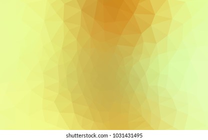 Light Green, Yellow vector Low poly crystal background. Polygon design pattern. Low poly illustration, low polygon background.