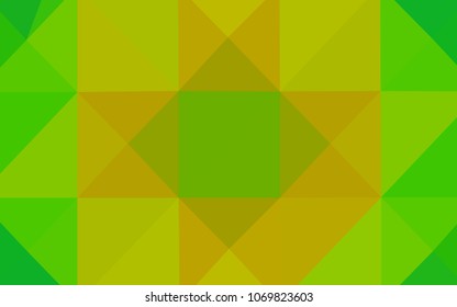 Light Green, Yellow vector low poly layout. Colorful illustration in abstract style with gradient. Brand-new style for your business design.